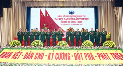 View - 	Thượng tướng Nguyễn Quang Ngọc dự Đại hội Đảng bộ Binh chủng Thông tin