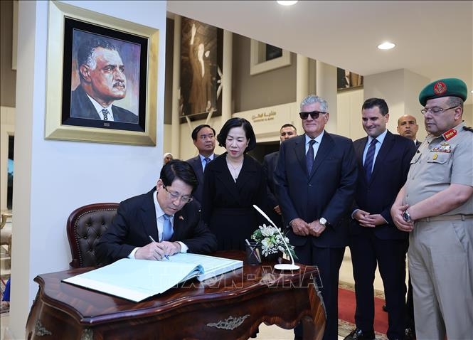 Chủ tịch nước Lương Cường và phu nhân thăm Bảo tàng Gamal Abdel Nasser