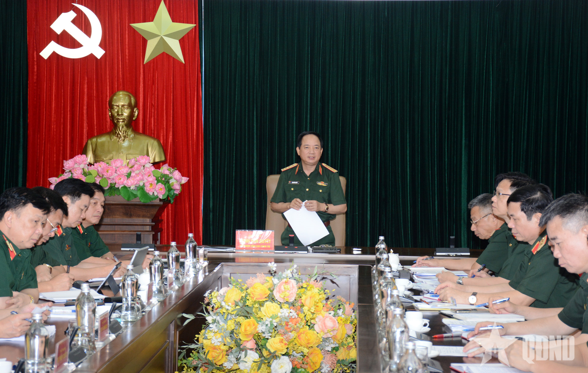 Đại tướng Trịnh Văn Quyết chủ trì nghe báo cáo về hệ sinh thái số ngành công tác Đảng, công tác chính trị