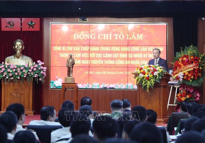 Tổng Bí thư Tô Lâm thăm, làm việc với Cục Cảnh sát hình sự