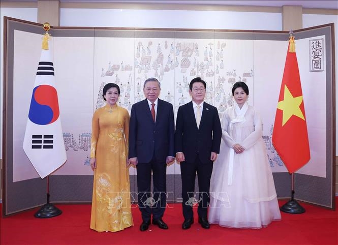 Lễ đón Tổng Bí thư Tô Lâm và phu nhân thăm cấp Nhà nước Đại Hàn Dân quốc