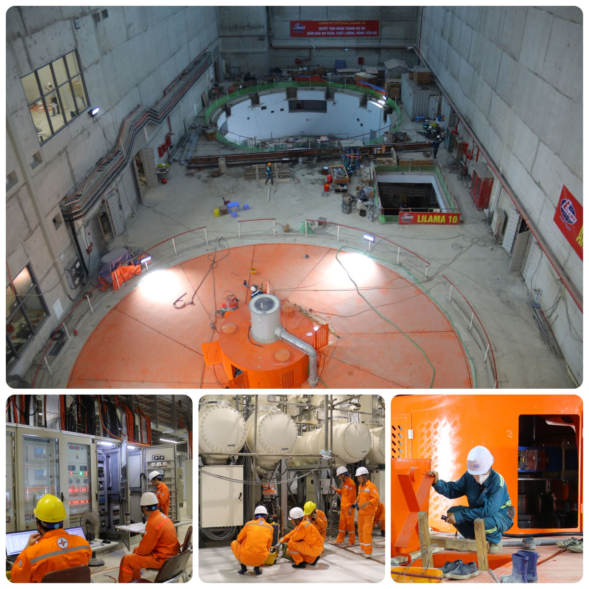 Cận cảnh công trường dự án Nhà máy thủy điện Hòa Bình mở rộng trước ngày phát điện tổ máy số 1