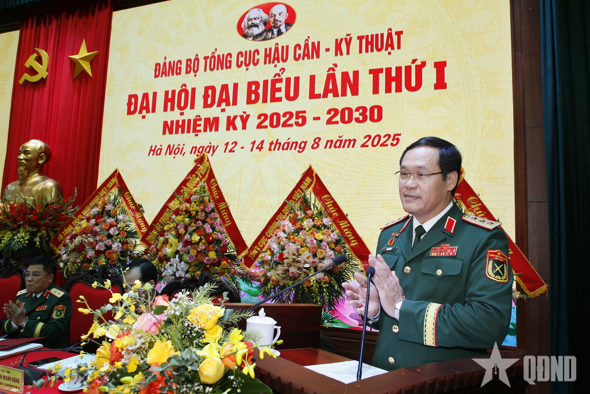 Thượng tướng Vũ Hải Sản dự, chỉ đạo Đại hội Đảng bộ Tổng cục Hậu cần - Kỹ thuật lần thứ I