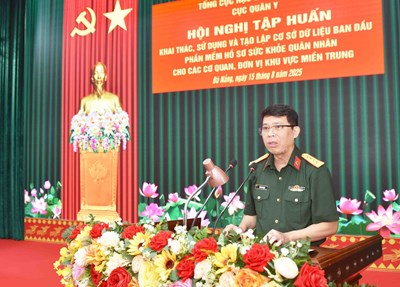 Khẩn trương xây dựng nền tảng dữ liệu sức khỏe quân nhân: Đợt tập huấn quan trọng tại Miền Trung