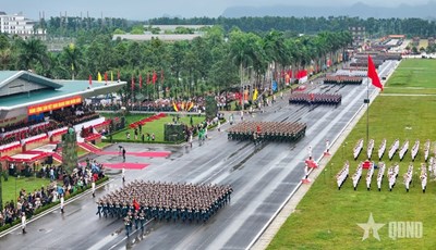 View - 	LLVT tổng hợp luyện diễu binh, diễu hành lần thứ 4