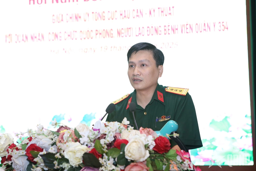 Tổng cục Hậu cần - Kỹ thuật đối thoại dân chủ với cán bộ, nhân viên, người lao động Bệnh viện Quân y 354