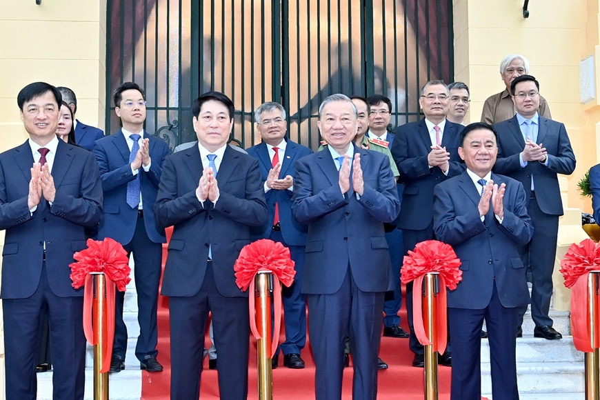 Tổng Bí thư Tô Lâm dự Lễ bàn giao công trình Tòa nhà Bắc Bộ Phủ