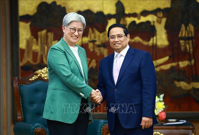Thủ tướng Phạm Minh Chính tiếp Bộ trưởng Ngoại giao Australia