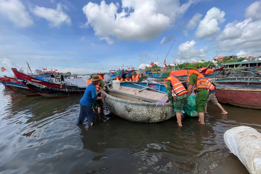 Quảng Trị cấm biển từ 7 giờ ngày 24-8 để ứng phó bão số 5