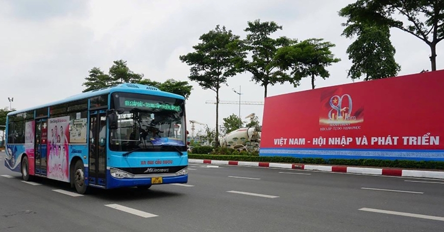 Tăng cường các tuyến xe buýt đến Trung tâm Hội chợ triển lãm quốc gia