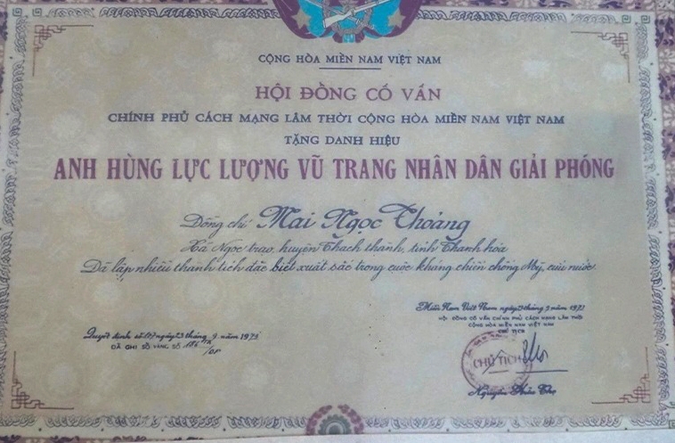 Anh hùng Mai Ngọc Thoảng - Sức sống của lý tưởng cách mạng trong thế hệ trẻ