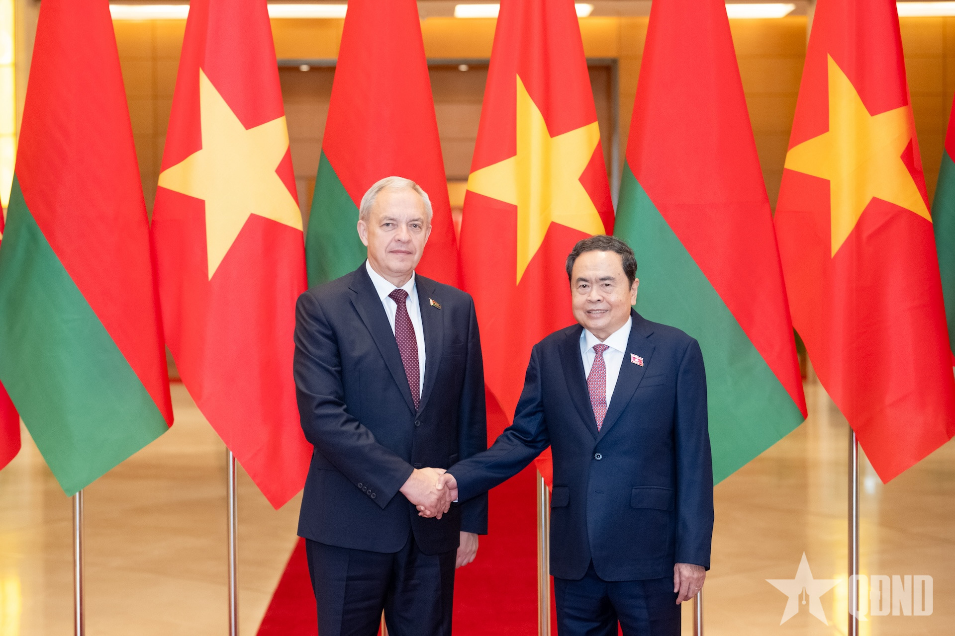 Chủ tịch Quốc hội Trần Thanh Mẫn tiếp Chủ tịch Hạ viện Belarus