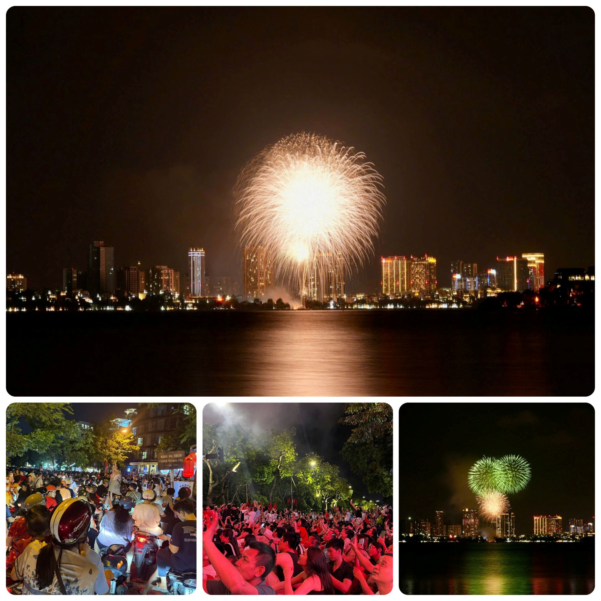 Rực rỡ pháo hoa chào mừng 80 năm Cách mạng Tháng Tám và Quốc khánh 2-9

