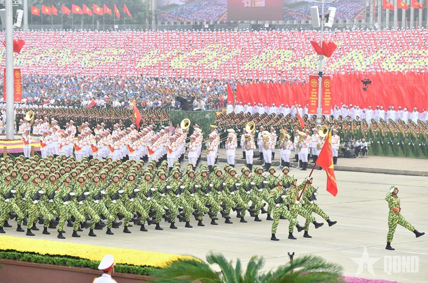 Hình ảnh các khối diễu binh hùng tráng của Quân đội nhân dân Việt Nam