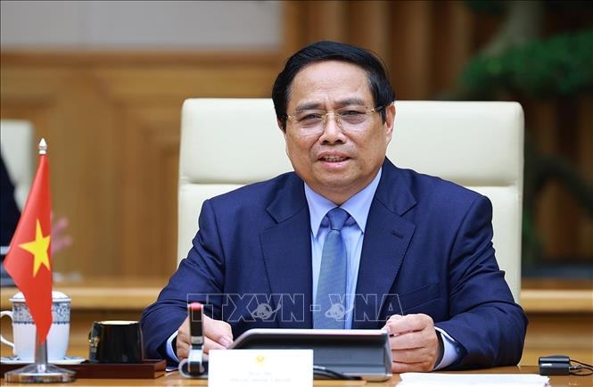 Thủ tướng Phạm Minh Chính hội kiến Chủ tịch Đảng Nhân dân Campuchia, Chủ tịch Thượng viện Campuchia Hun Sen
