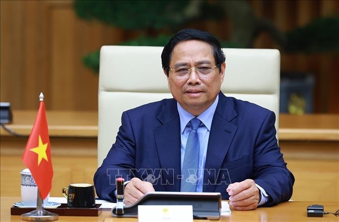 Thủ tướng Phạm Minh Chính hội kiến Ủy viên trưởng Nhân đại toàn quốc Trung Quốc Triệu Lạc Tế
