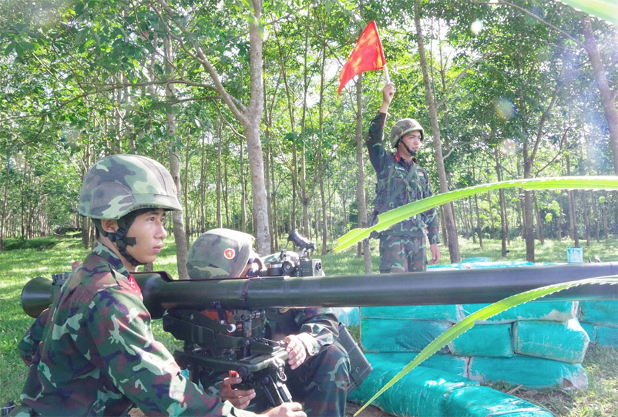Sư đoàn 968 thông qua phương án thực binh bắn đạn hơi trong diễn tập năm 2025
