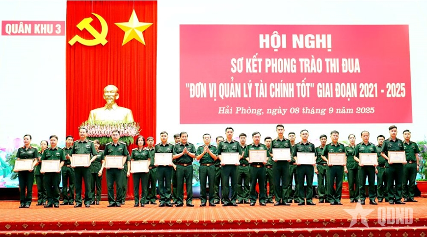 Quân khu 3 sơ kết phong trào thi đua “Đơn vị quản lý tài chính tốt” giai đoạn 2021-2025