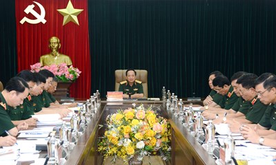 View - Đại tướng Trịnh Văn Quyết chủ trì làm việc với các cơ quan, đơn vị