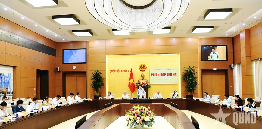 Chủ tịch Quốc hội Trần Thanh Mẫn chủ trì Phiên họp thứ hai Hội đồng Bầu cử quốc gia