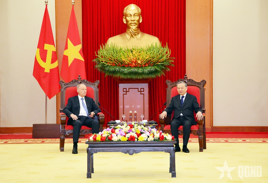 Tổng Bí thư Tô Lâm tiếp Trợ lý Tổng thống, Chủ tịch Hội đồng Biển Liên bang Nga