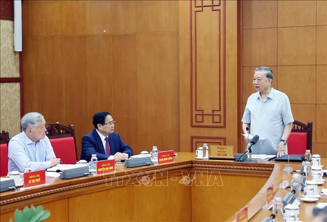 Tổng Bí thư Tô Lâm: Tháo gỡ vướng mắc phát sinh, đảm bảo tính thống nhất, đồng bộ của hệ thống pháp luật