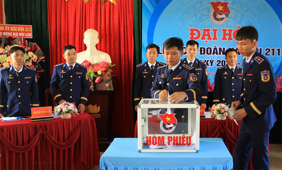 Tổ chức thành công Đại hội Liên chi đoàn Hải đội 211 nhiệm kỳ 2025-2030