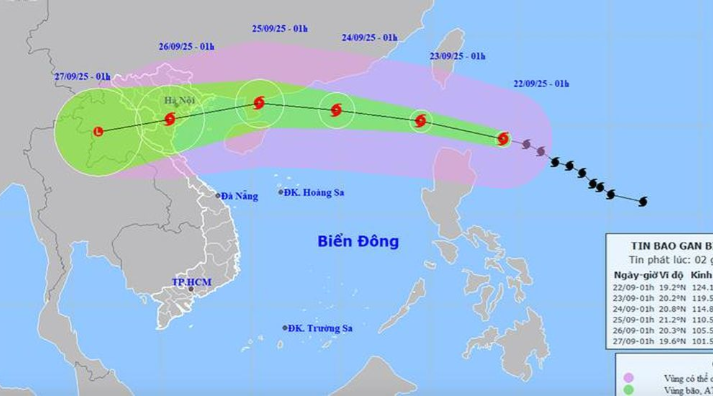 Chỉ đạo của Bộ Tổng Tham mưu Quân đội nhân dân Việt Nam về ứng phó với bão số 9