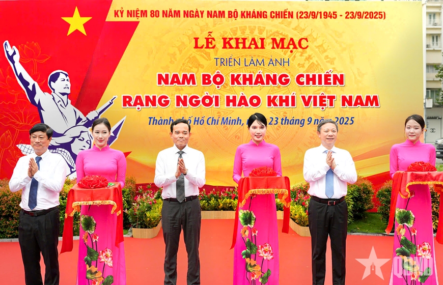 Khai mạc triển lãm ảnh kỷ niệm 80 năm Ngày Nam Bộ kháng chiến
