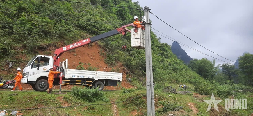Điện lực Cao Bằng khẩn trương chuẩn bị ứng phó bão Ragasa