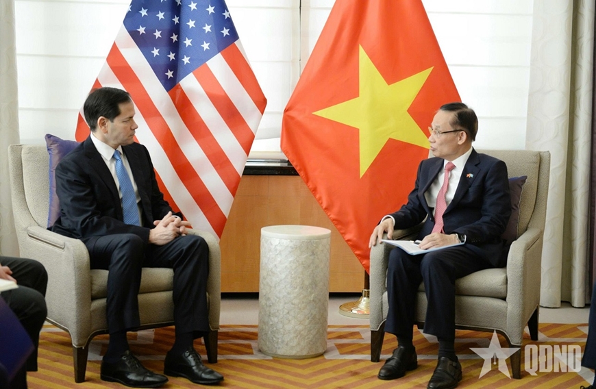 Chủ tịch nước Lương Cường tiếp Ngoại trưởng Hoa Kỳ Marco Rubio