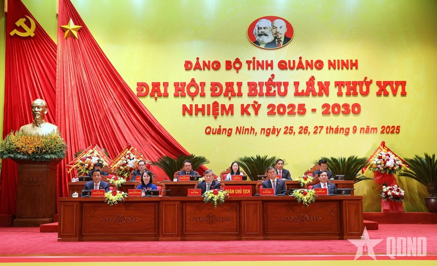 Khai mạc trọng thể Đại hội đại biểu Đảng bộ tỉnh Quảng Ninh lần thứ XVI, nhiệm kỳ 2025 - 2030
