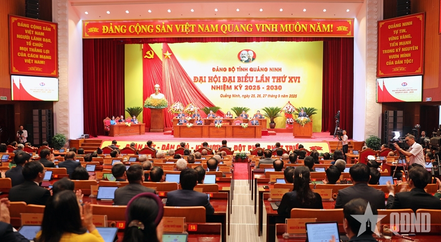 Khai mạc trọng thể Đại hội đại biểu Đảng bộ tỉnh Quảng Ninh lần thứ XVI, nhiệm kỳ 2025 - 2030