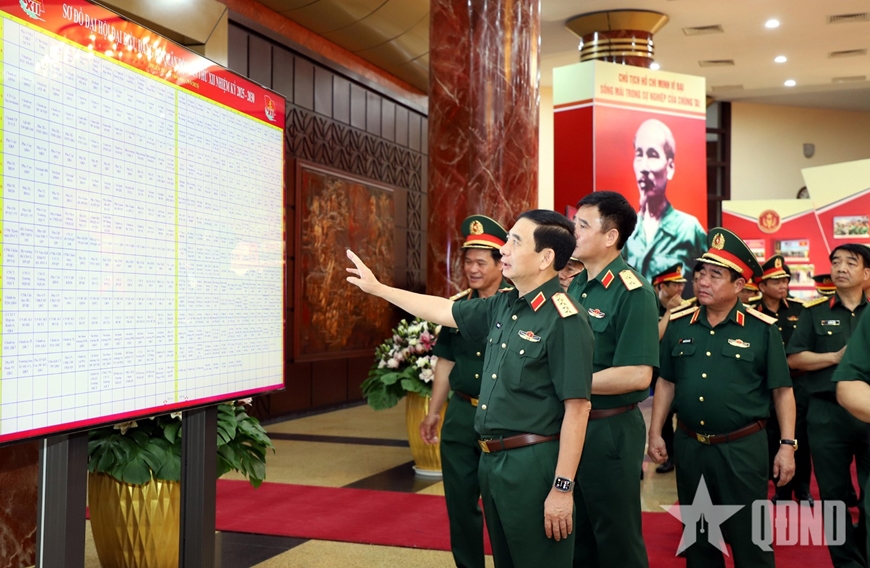 Đại tướng Phan Văn Giang kiểm tra công tác chuẩn bị bảo đảm phục vụ Đại hội Đảng bộ Quân đội lần thứ XII