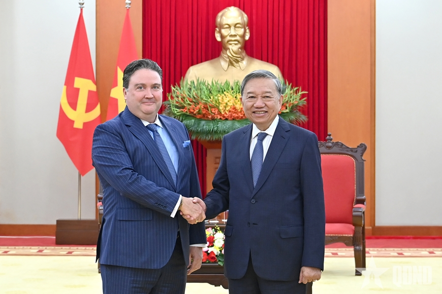 Tổng Bí thư Tô Lâm tiếp Đại sứ Hoa Kỳ Marc Knapper 