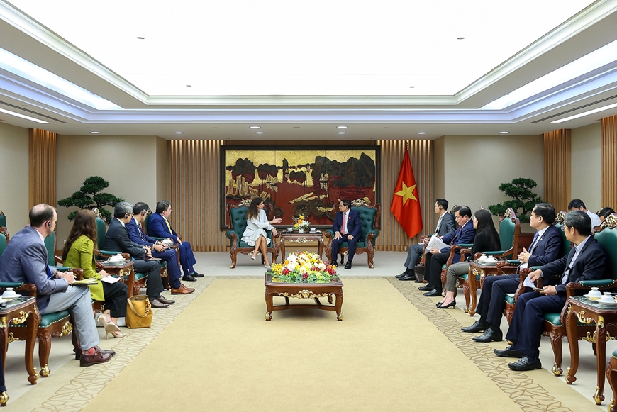 Thủ tướng Phạm Minh Chính tiếp lãnh đạo Công ty GE Vernova, Hoa Kỳ
