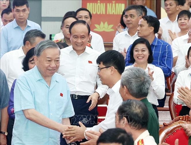 Tổng Bí thư Tô Lâm tiếp xúc cử tri 9 xã (Hà Nội) trước Kỳ họp thứ 10, Quốc hội khóa XV