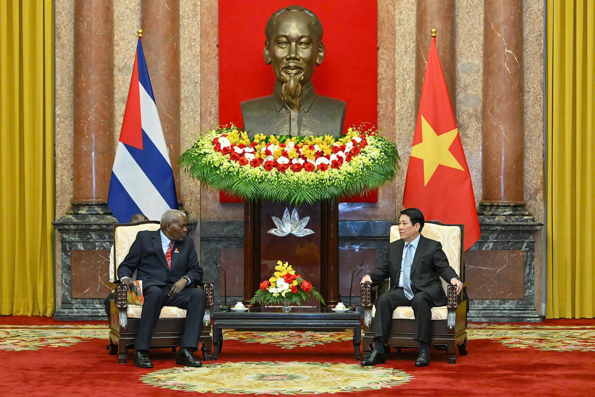 Chủ tịch Quốc hội Cộng hòa Cuba hội kiến Chủ tịch nước Lương Cường