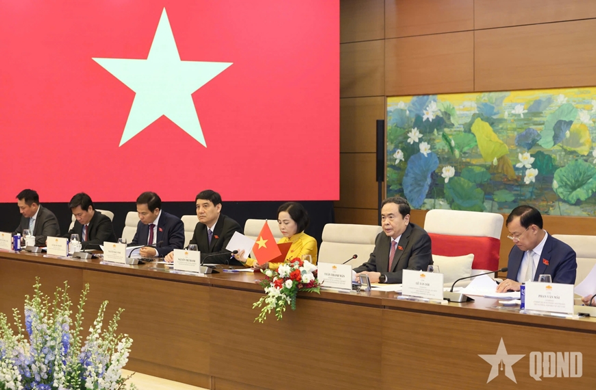 Chủ tịch Quốc hội Trần Thanh Mẫn chủ trì lễ đón, hội đàm với Chủ tịch Quốc hội Cuba