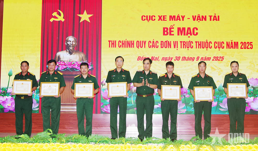 Bế mạc thi chính quy các đơn vị trực thuộc Cục Xe máy-Vận tải