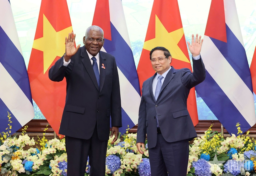 Chủ tịch Quốc hội Cuba hội kiến Thủ tướng Chính phủ Phạm Minh Chính