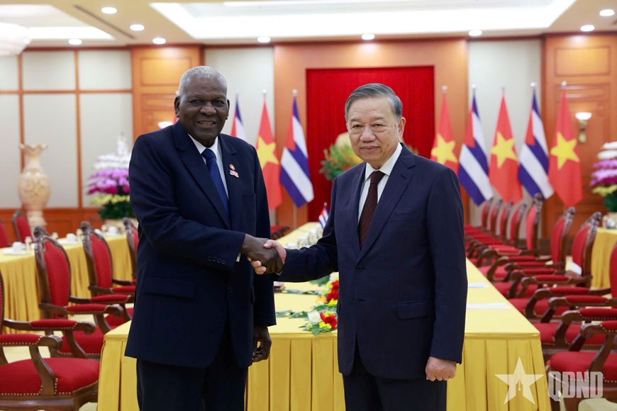 Chủ tịch Quốc hội Cuba hội kiến Tổng Bí thư Tô Lâm