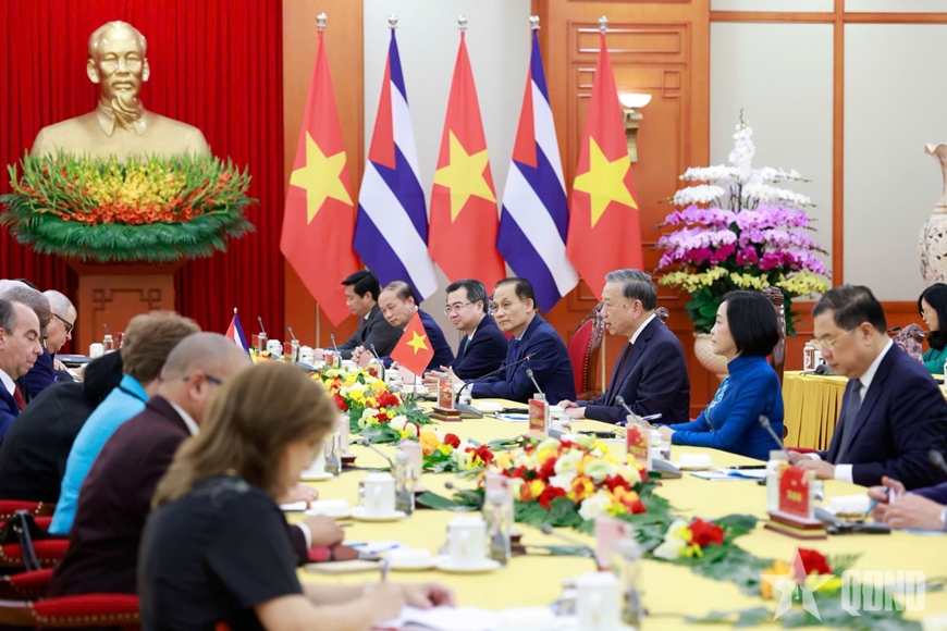 Chủ tịch Quốc hội Cuba hội kiến Tổng Bí thư Tô Lâm