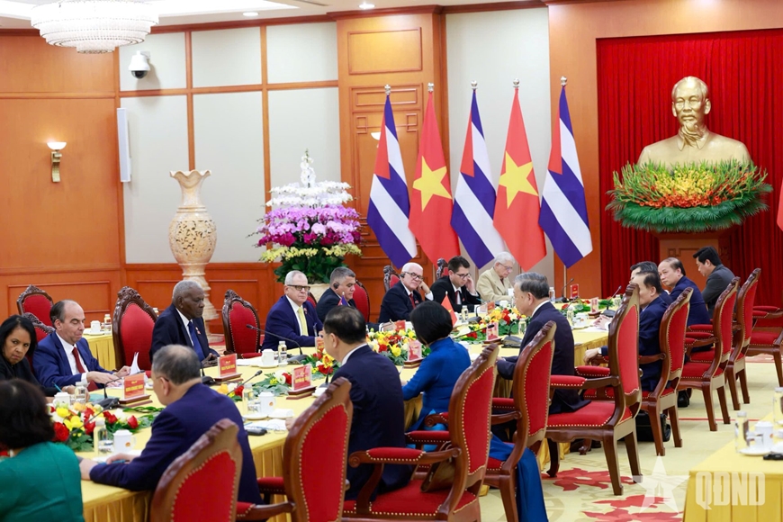 Chủ tịch Quốc hội Cuba hội kiến Tổng Bí thư Tô Lâm