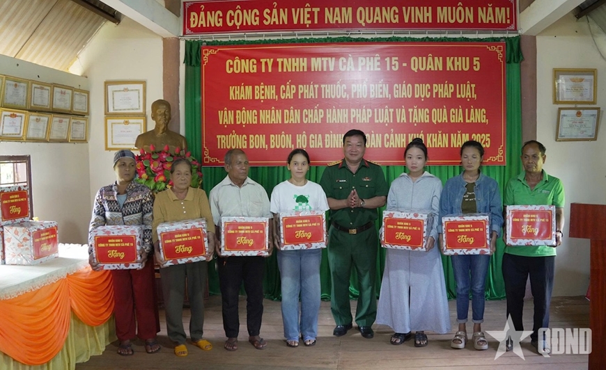 Công ty TNHH MTV Cà phê 15 (Quân khu 5): Khai mạc đợt dân vận cao điểm trong vùng đồng bào dân tộc thiểu số