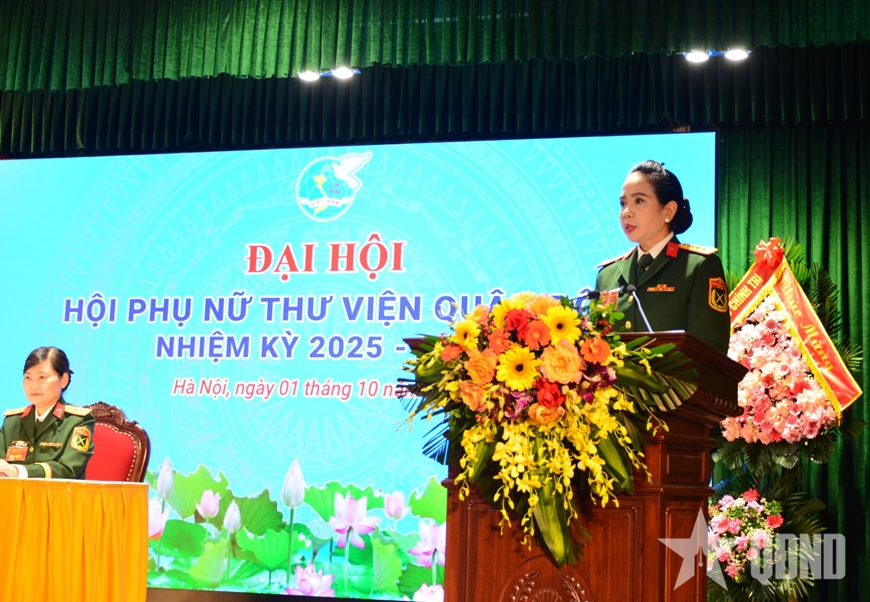 Hội Phụ nữ Thư viện Quân đội tổ chức Đại hội nhiệm kỳ 2025-2030
