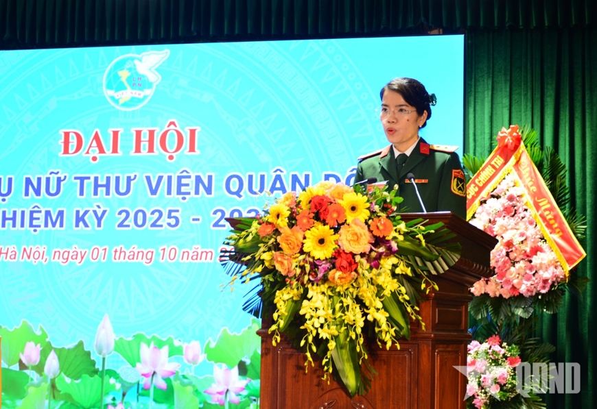 Hội Phụ nữ Thư viện Quân đội tổ chức Đại hội nhiệm kỳ 2025-2030