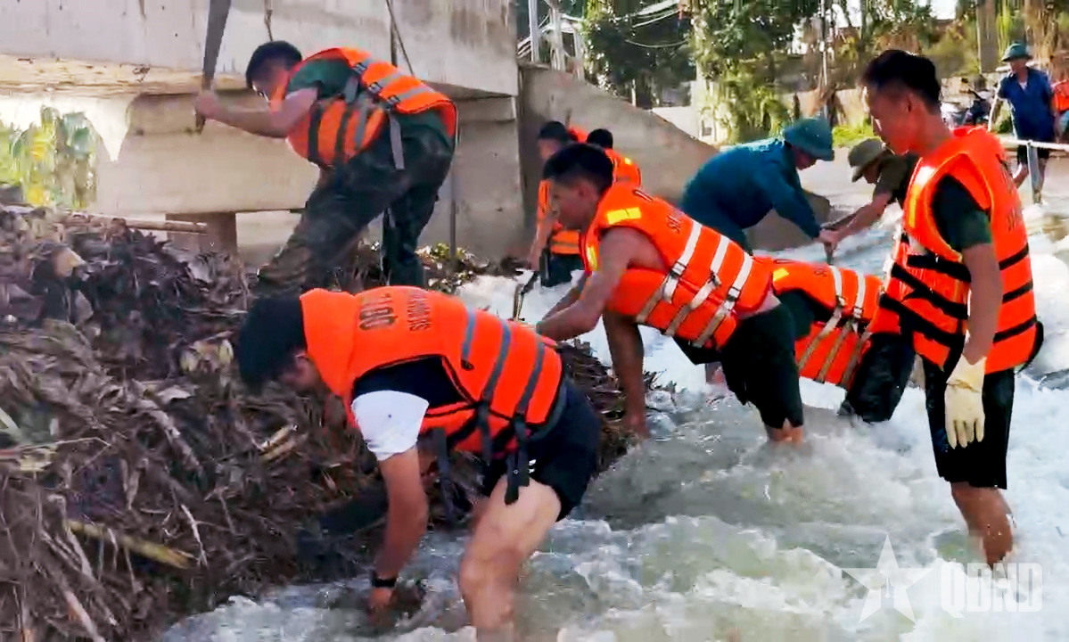 Sư đoàn 390: Gần 1.000 ngày công bộ đội giúp dân vùng lũ Kim Tân (Thanh Hóa)