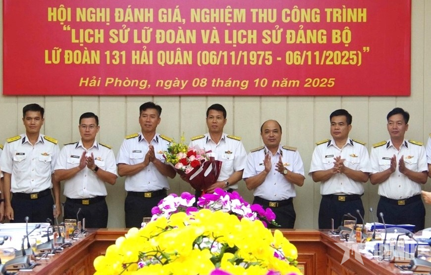 Nghiệm thu công trình “Lịch sử Lữ đoàn và lịch sử Đảng bộ Lữ đoàn 131 Hải quân (1975-2025)”