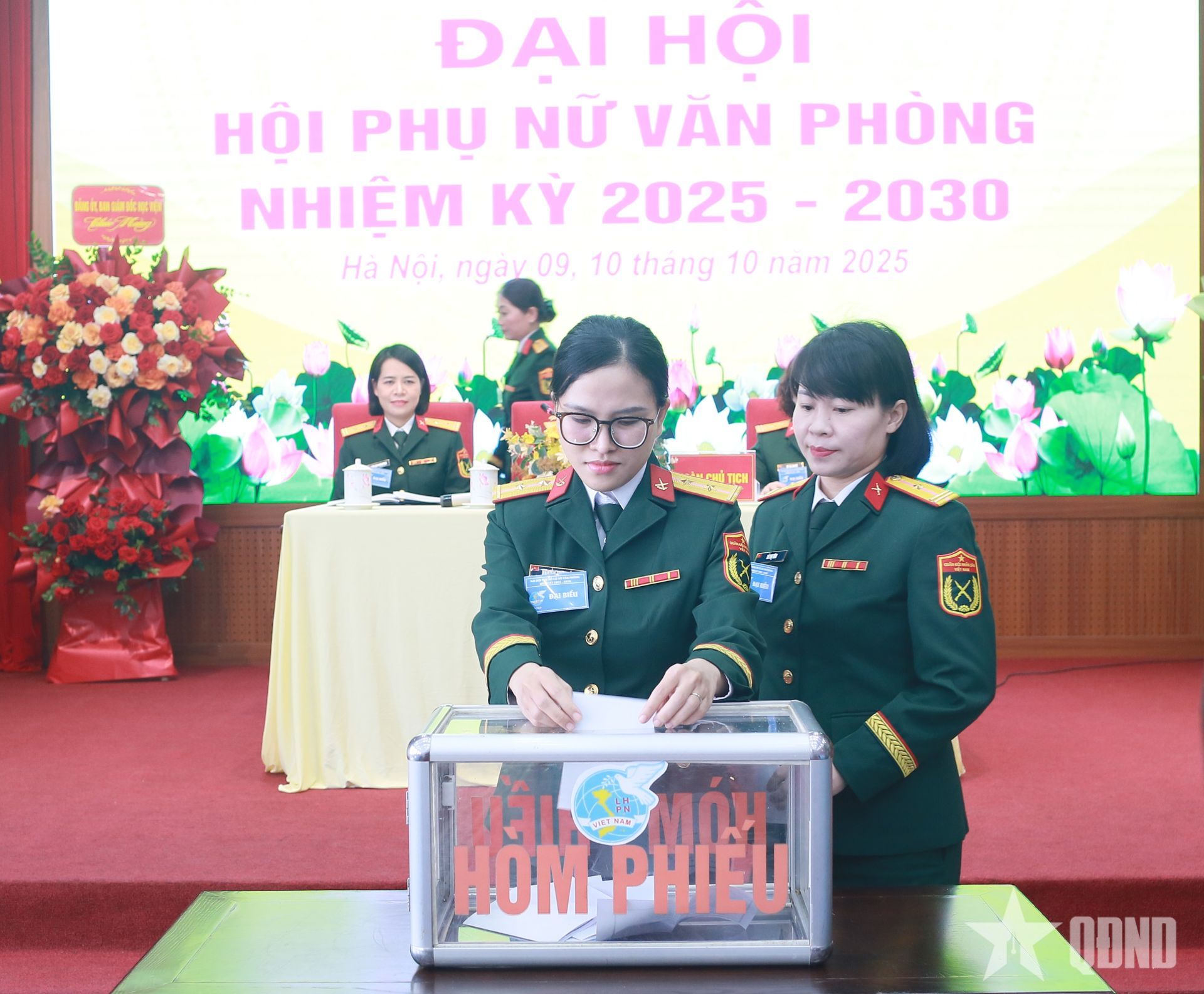 Học viện Quân y tổ chức Đại hội Hội phụ nữ khối văn phòng

